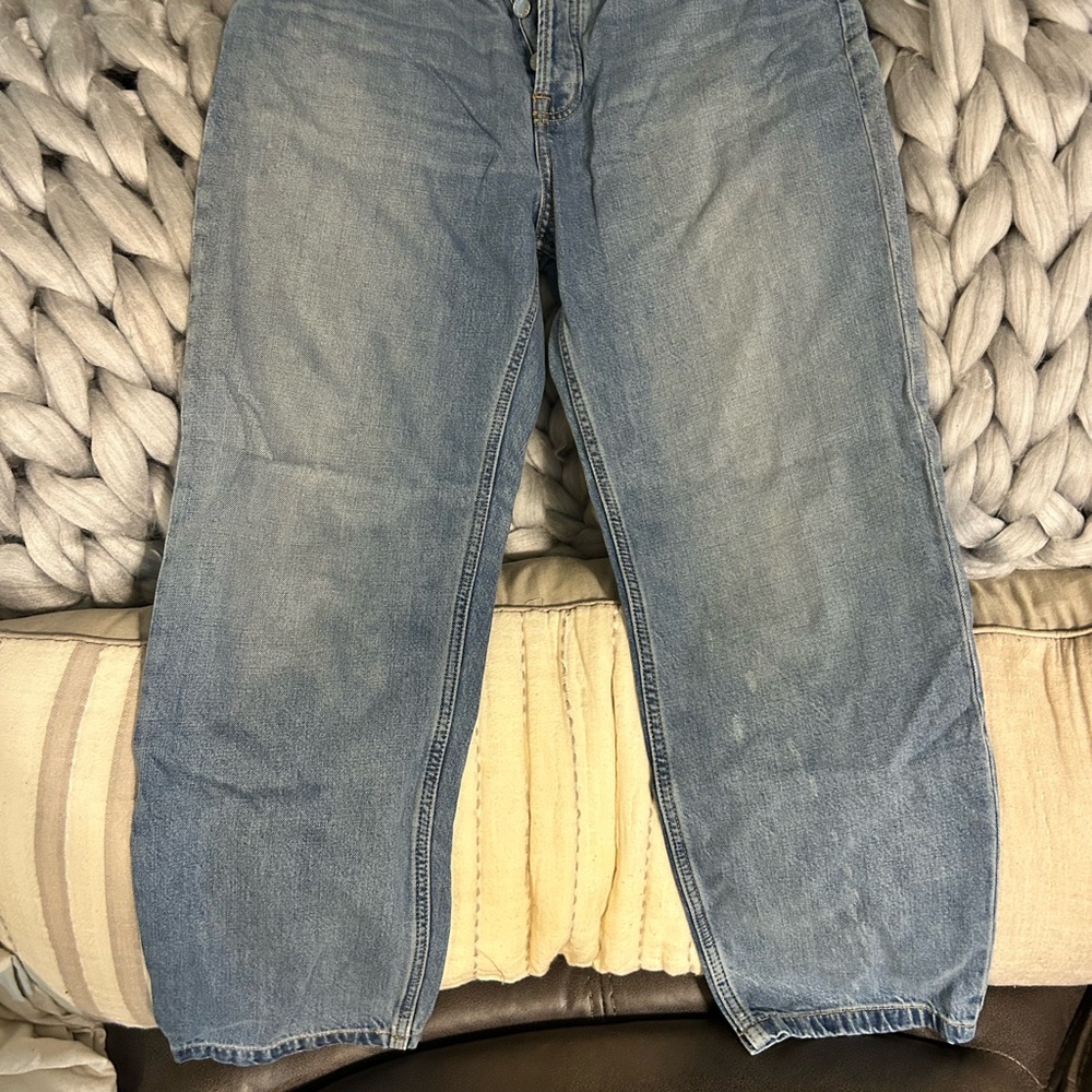 Everlane Blue Relaxed Jeans with Natural Fading